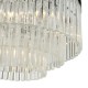 Dar-GIO0508 - Giovana - Clear Glass Rods & Chrome 5 Light Chandelier