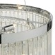 Dar-GIO0508 - Giovana - Clear Glass Rods & Chrome 5 Light Chandelier