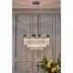 Dar-GIO0508 - Giovana - Chrome 5 Light Chandelier with Clear Glass Rods