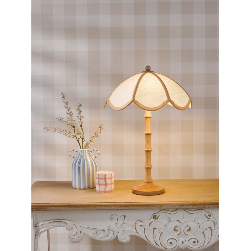 Dar_Vol3-GIU4229 - Giuliana - Wooden Table Lamp with Woven Rattan