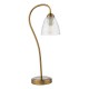 Dar-GLY4263 - Glynis - Antique Bronze Table Lamp with Ribbed Glass