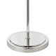 Dar-GLY4938 - Glynis - Nickel Floor Lamp with Smoked Ribbed Glass
