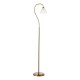 Dar-GLY4963 - Glynis - Antique Bronze Floor Lamp with Ribbed Glass
