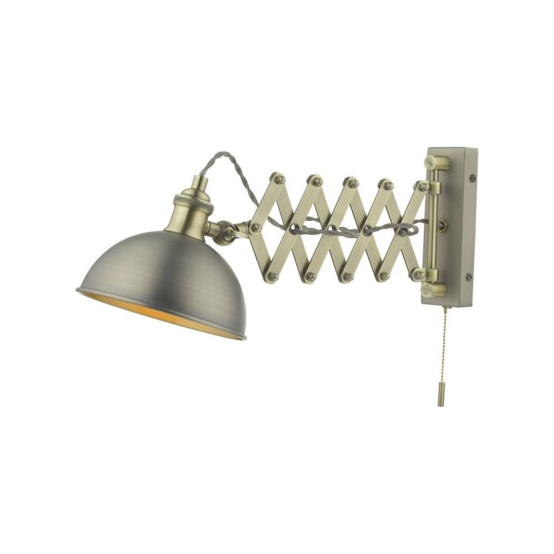 - Governor - Antique Chrome & Antique Brass Wall Lamp Dar-GOV0761E - Governor - Antique Chrome & Antique Brass Wall Lamp