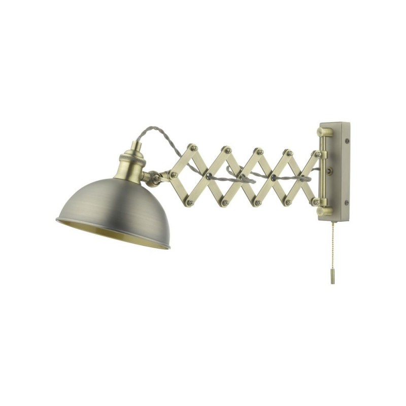- Governor - Antique Chrome & Antique Brass Wall Lamp Dar-GOV0761E - Governor - Antique Chrome & Antique Brass Wall Lamp