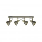 Governor - Antique Chrome & Antique Brass 4 Spotlights Governor - Antique Chrome & Antique Brass 4 Spotlights