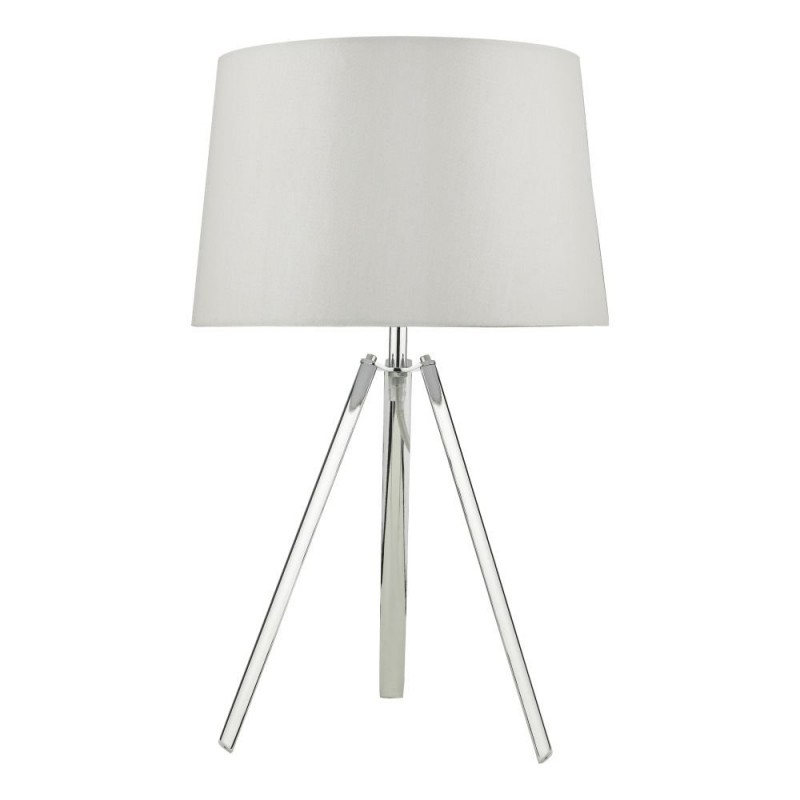 Table & Floor Lamp - Griffith - Polished Chrome Tripod Table Lamp Dar-GRI4239 - Griffith - Polished Chrome Tripod Table Lamp