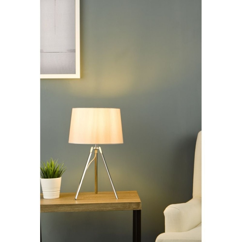 Table & Floor Lamp - Griffith - Polished Chrome Tripod Table Lamp Dar-GRI4239 - Griffith - Polished Chrome Tripod Table Lamp