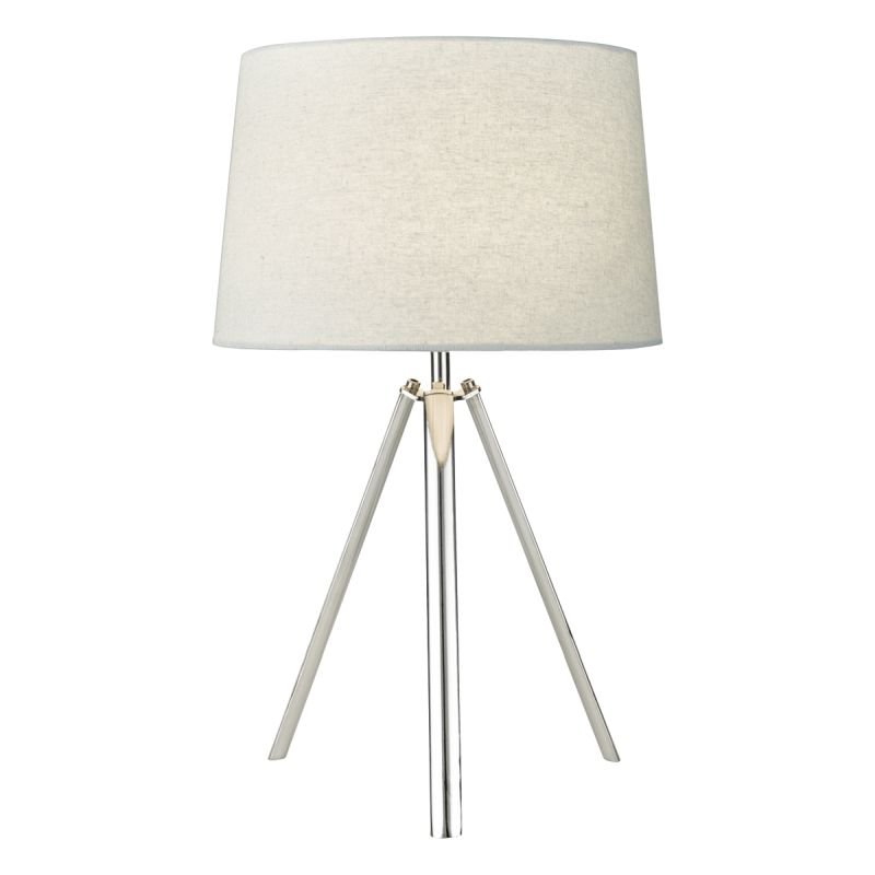Table & Floor Lamp - Griffith - Polished Chrome Tripod Table Lamp Dar-GRI4250 - Griffith - Polished Chrome Tripod Table Lamp