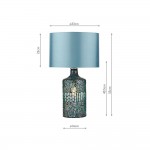 Guru - Blue Mirror Mosaic Table Lamp Guru - Blue Mirror Mosaic Table Lamp