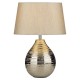 Table & Floor Lamp - Gustav - Small Silver Textured Ceramic Table Lamp Dar-GUS4032 - Gustav - Small Silver Textured Ceramic Table Lamp