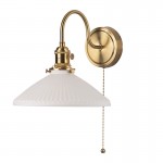 Hadano - Brass Wall Lamp with White Ceramic Shade Hadano - Brass Wall Lamp with White Ceramic Shade