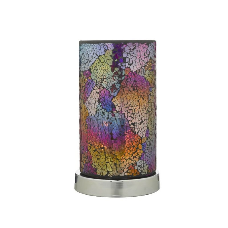 Table & Floor Lamp - Hakan - Multi coloured Mosaic Glass Touch Table Lamp Wisebuys-HAK4255 - Hakan - Multi coloured Mosaic Glass Touch Table Lamp