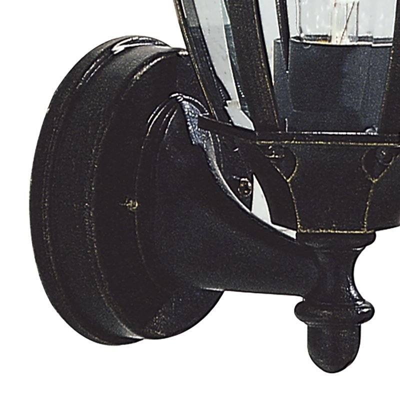 Dar-HAM162235 - Hambro - Cast Aluminium Uplighter Lantern Wall Lamp