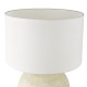Dar-HAV4229 - Havana - Natural Stone Effect Table Lamp with White Linen Shade
