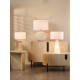 Dar-HAV4229 - Havana - Natural Stone Effect Table Lamp with White Linen Shade