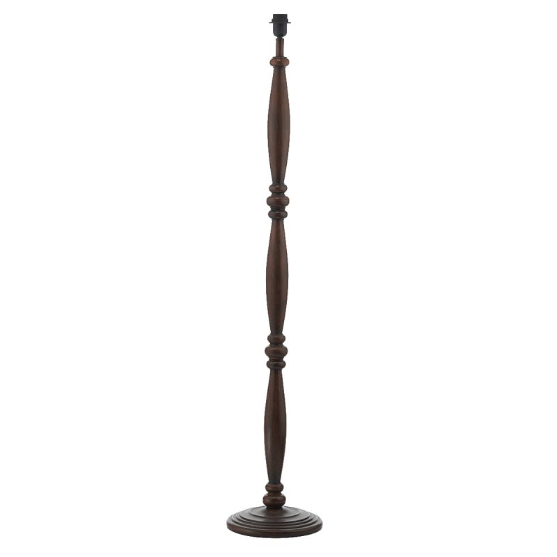 Dar-HAY4947 - Hayward - Base Only - Dark Wood Floor Lamp