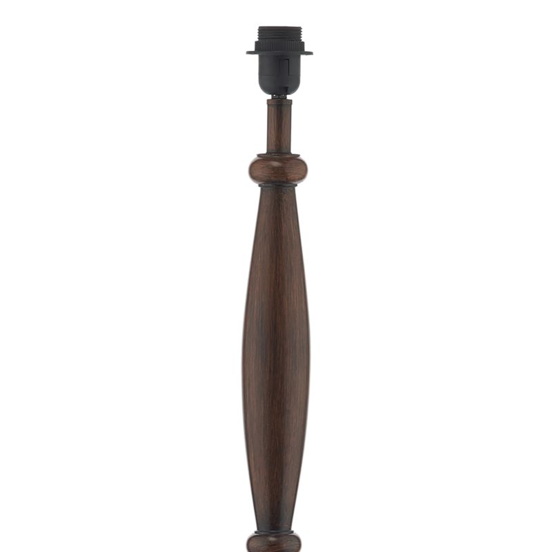 Dar-HAY4947 - Hayward - Base Only - Dark Wood Floor Lamp