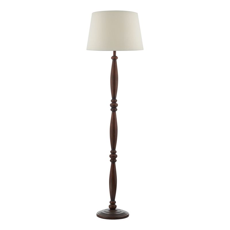 Dar-HAY4947 - Hayward - Base Only - Dark Wood Floor Lamp