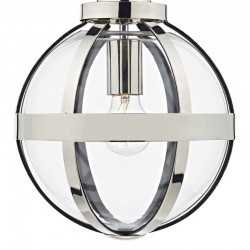 Heath - Polished Nickel Pendant with Clear Glass Globe Heath - Polished Nickel Pendant with Clear Glass Globe