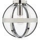 Dar-HEA0138 - Heath - Clear Glass Globe with Polish Nickel Single Pendant
