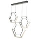 Kitchen Lights - Hexagon - LED Black Hexagon 3 Light Bar Cluster Pendant Dar-HEX0322 - Hexagon - LED Black Hexagon 3 Light Bar Cluster Pendant