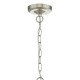 Ceiling Lights - Hodges - Textured Clear Glass and Satin Nickel Pendant Dar-HOD0146 - Hodges - Textured Clear Glass and Satin Nickel Pendant