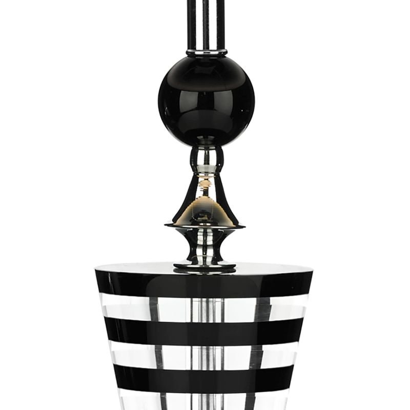 Table & Floor Lamp - Hudson - Black Shade with Black and Crystal Table Lamp Dar-HUD4222 - Hudson - Black Shade with Black and Crystal Table Lamp