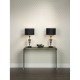 Table & Floor Lamp - Hudson - Black Shade with Black and Crystal Table Lamp Dar-HUD4222 - Hudson - Black Shade with Black and Crystal Table Lamp