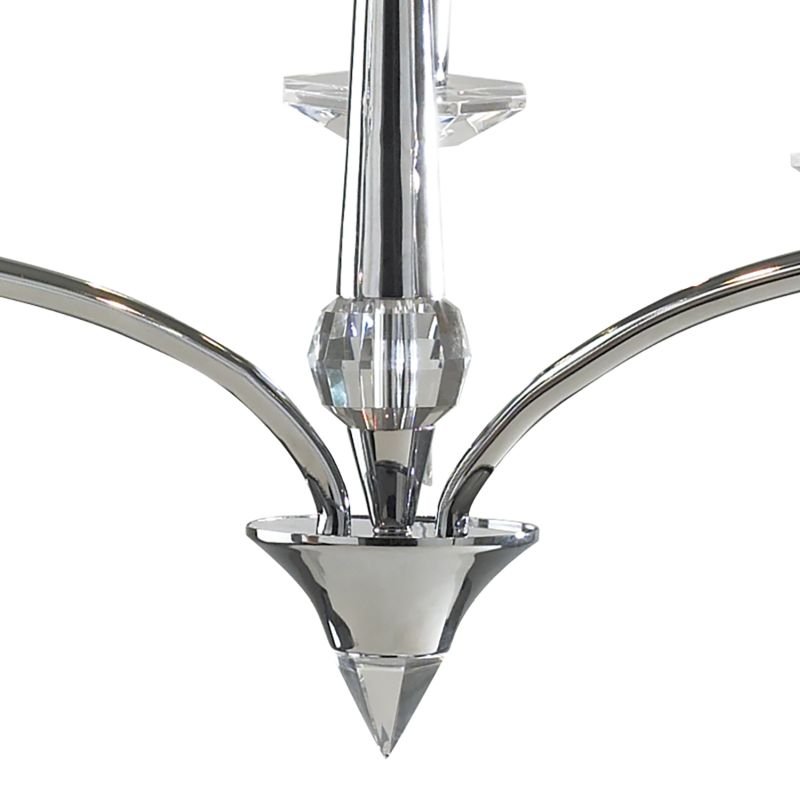 Dar-HYP0350 - Hyperion - Polished Chrome and Crystal 3 Light Centre Fitting