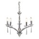 Ceiling Lights - Hyperion - Polished Chrome and Crystal 5 Light Centre Fitting Dar-HYP0550 - Hyperion - Polished Chrome and Crystal 5 Light Centre Fitting