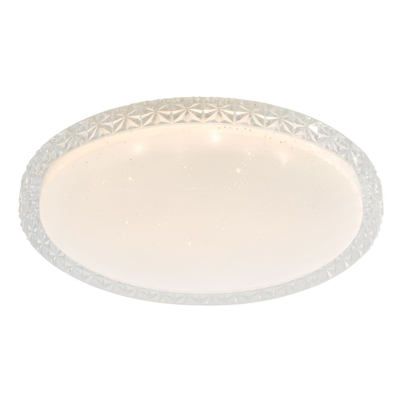 Dar-IBE502 - Iben - White Acrylic LED Flush with Colour Changing