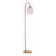 Dar_Vol3-IDR4963-SAW6503 - Idra - Aged Bronze Floor Lamp with Pink Ribbed Glass