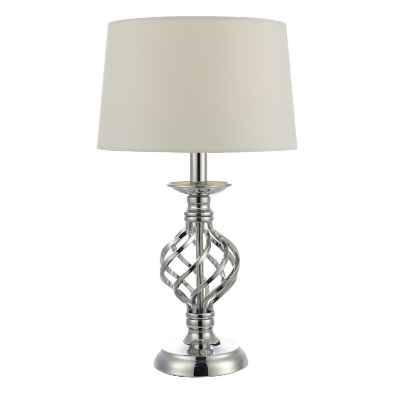 Wisebuys-IFF4150 - Iffley - Ivory Shade with Polished Chrome Touch Lamp