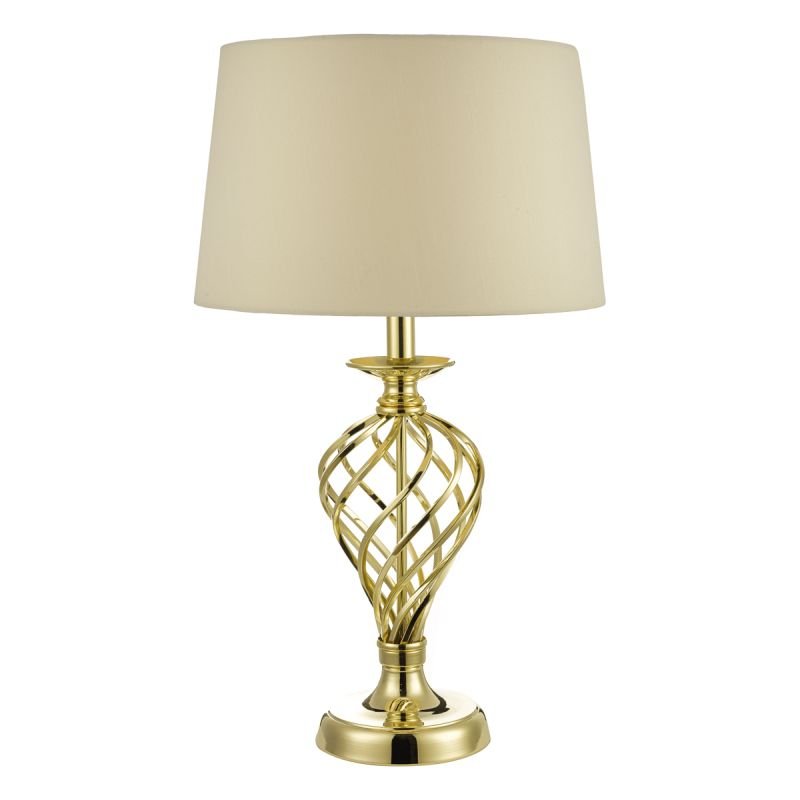 Wisebuys-IFF4335 - Iffley -  Big Cream Shade with Gold Touch Lamp
