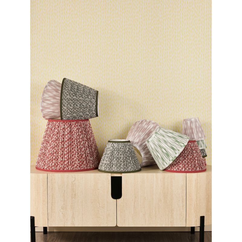 Dar-IKA1029 - Ikat - Shade Only - 25 cm Taupe Cotton Shade