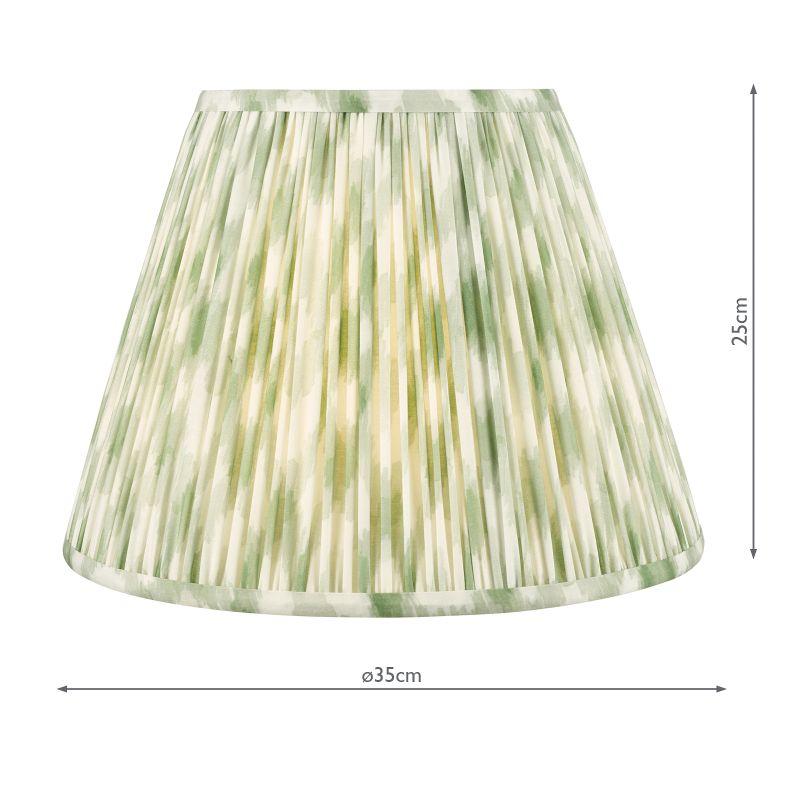 Dar-IKA1424 - Ikat - Shade Only - 35 cm Green Cotton Shade