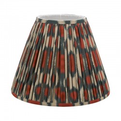 Ikat - Shade Only - 35 cm Red & Green Cotton Shade Ikat - Shade Only - 35 cm Red & Green Cotton Shade