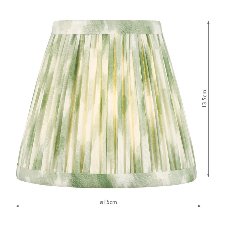 Dar-IKA2624 - Ikat - Shade Only - 15 cm Green Cotton Shade