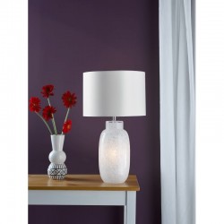 Ileana - Base Only - White & Clear Confetti Glass Table Lamp Ileana - Base Only - White & Clear Confetti Glass Table Lamp