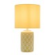 Dar_Vol3-ILO4211 - Ilona - Yellow & White Ceramic Table Lamp with Yellow Shade