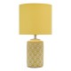 Dar_Vol3-ILO4211 - Ilona - Yellow & White Ceramic Table Lamp with Yellow Shade