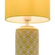 Dar_Vol3-ILO4211 - Ilona - Yellow & White Ceramic Table Lamp with Yellow Shade