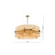 Dar-IMA1635 - Imani - Natural Brass 16 Light Centre Fitting with Champagne Ribbed Glass