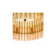 Dar-IMA1235 - Imani - Natural Brass 12 Light Centre Fitting with Champagne Ribbed Glass
