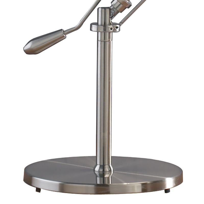 Dar-INF4046 - Infusion - Satin Chrome with White Shade Table Lamp