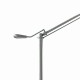 Dar-INF4946 - Infusion - Satin Chrome with White Shade Floor Lamp