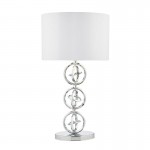 Innsbruck - Polished Chrome Table Lamp with Ivory Shade Innsbruck - Polished Chrome Table Lamp with Ivory Shade