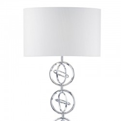 Innsbruck - Polished Chrome Floor Lamp with Ivory Shade Innsbruck - Polished Chrome Floor Lamp with Ivory Shade