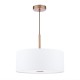Dar-ISL1063 - Isla - Antique Bronze 3 Light Pendant with Ivory Shade ∅ 40 cm